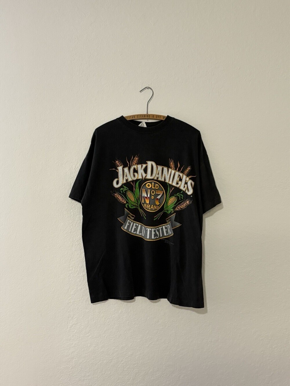 Vintage Jack Daniels Shirt Mens XL Field Tester Old No 7 Whiskey 1989 USA 80s